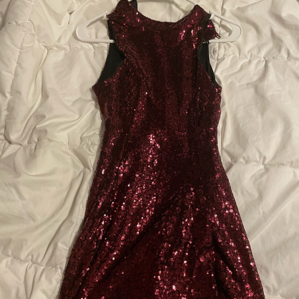 Maroon homecoming dress
